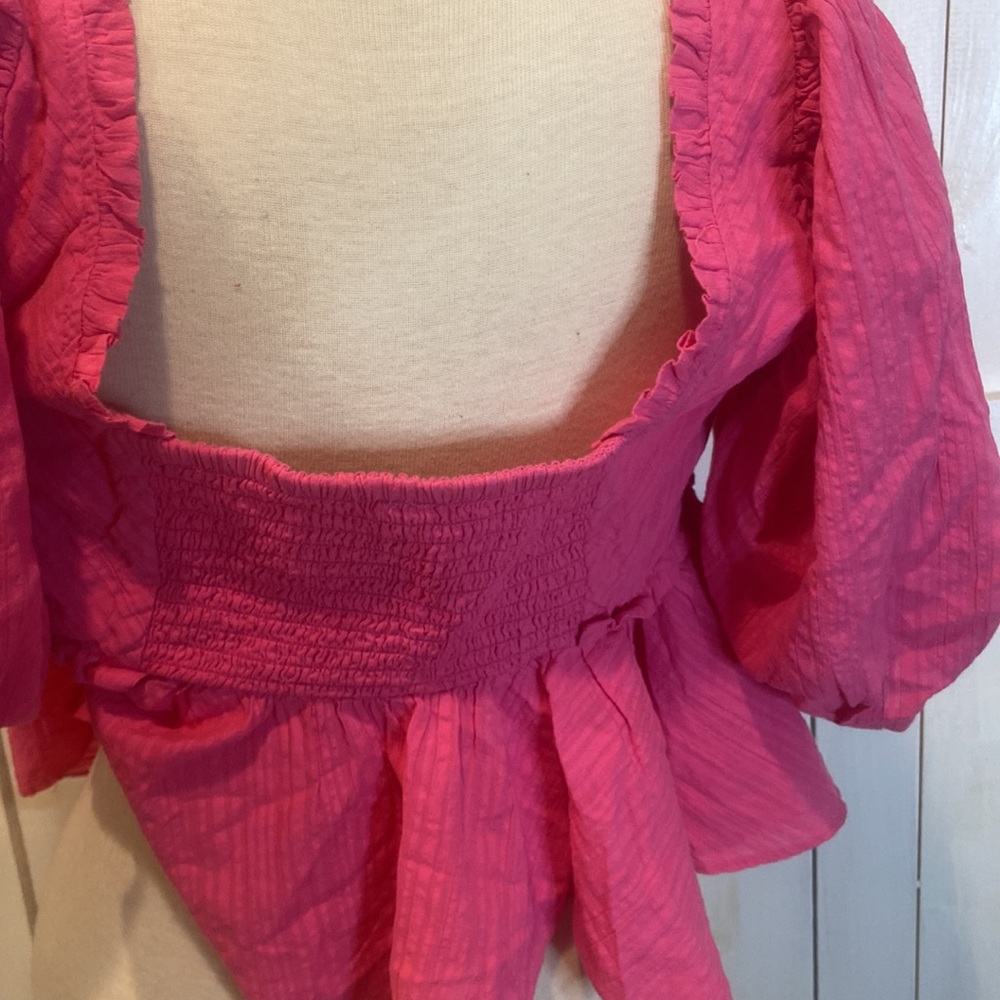 NWOT Free People Leave It To Me Pink Top - Picture 4 of 5